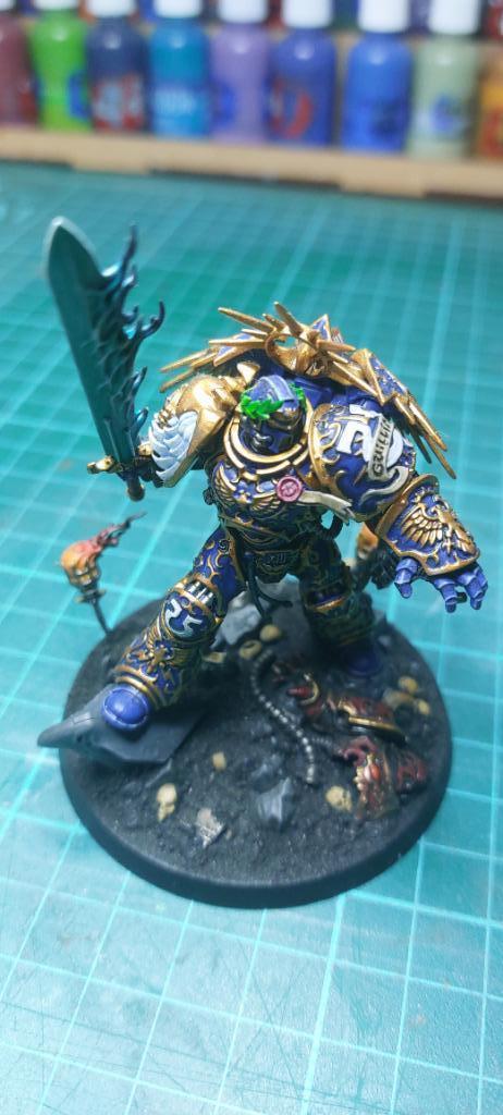 Warhammer 40.000 - Roboute Guilliman, Hobby en Vrije tijd, Wargaming, Zo goed als nieuw, Warhammer, Figuurtje(s), Geverfd, Ophalen of Verzenden