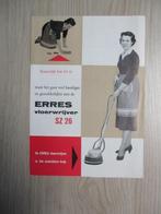 folder Erres vloerwrijver SZ 26 (circa 1960), Ophalen of Verzenden, Zo goed als nieuw, Folder