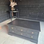 Zware eiken salontafel., Huis en Inrichting, Tafels | Salontafels, Ophalen, Gebruikt, 100 tot 150 cm, 50 tot 75 cm