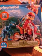 Playmobil motorcrosser met dino 9431, Ophalen of Verzenden, Zo goed als nieuw, Complete set