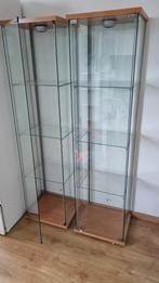 Ikea Detolf vitrinekast 2 x in nette staat, 25 tot 50 cm, Gebruikt, Ophalen