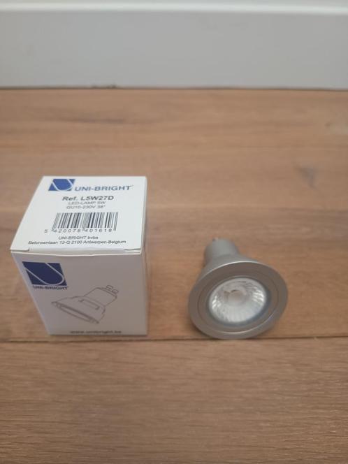 GU-10 LED Spot - Uni-Bright Reflex 5W - Aluminium - NIEUW, Huis en Inrichting, Lampen | Plafondlampen, Nieuw, Metaal, Ophalen of Verzenden