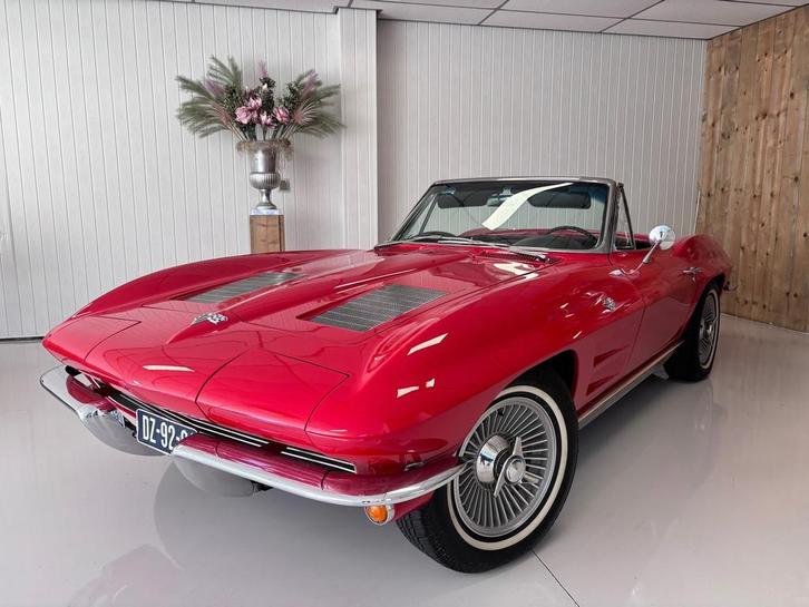 Chevrolet CORVETTE C2, CABRIOLET, 1963, TOP STAAT, HARDTOP,, Auto's, Chevrolet, Bedrijf, Te koop, Corvette, Lederen bekleding