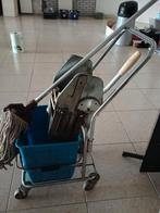 Sterk ouder   ijzeren schoonmaak kar met mop., Huis en Inrichting, Ophalen