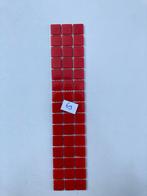 Mozaiek steentjes glad rood 2x2 cm 45 stukjes, Hobby en Vrije tijd, Knutselen, Ophalen of Verzenden