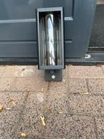 Moderne buitenlamp met Sensor - Zwart, Tuin en Terras, Buitenverlichting, Bewegingssensor, Minder dan 50 watt, Wandlamp, Aluminium