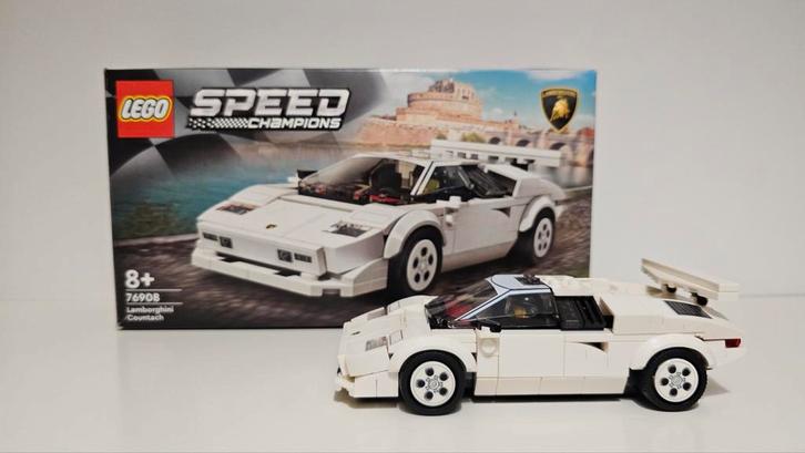 Lego Speed Champions Lamborghini Countach 76908, Kinderen en Baby's, Speelgoed | Duplo en Lego, Zo goed als nieuw, Lego, Complete set