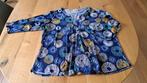 Maatje meer, fleurig shirt met lange mouw, maat 48, Kleding | Dames, Grote Maten, Blauw, Paprika, Gedragen, Shirt of Top