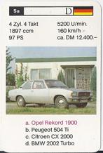 Ak921 autokaartje 5A opel rekord 1900, Ophalen of Verzenden, Zo goed als nieuw, Auto's