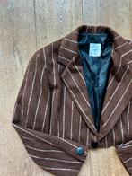 LUMINA cropped blazer bruin krijtstreepje mt TU, Kleding | Dames, Prato, Italie, LUMINA, Verzenden, Nieuw