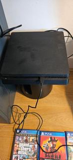 PlayStation 4 500GB + 3 Controllers + 6+ Games, Ophalen, Zo goed als nieuw, Met 3 controllers of meer, Slim