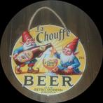 Wandbord van hout la chouffe, Verzamelen, Ophalen of Verzenden, Nieuw, Reclamebord, Plaat of Schild