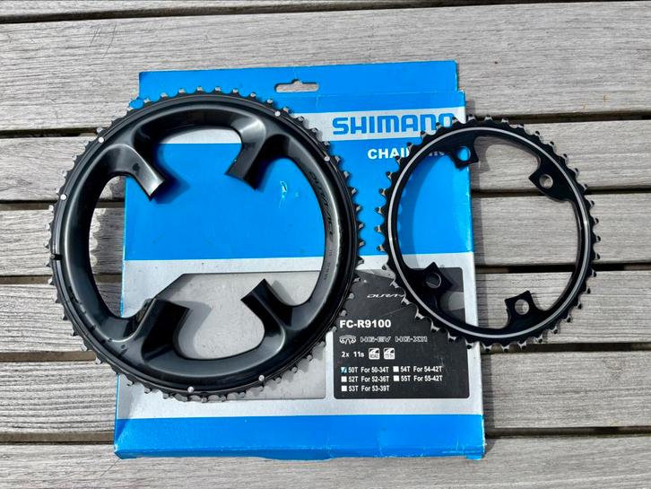 Shimano Dura-Ace 53-39 kettingbladen, Fietsen en Brommers, Fietsonderdelen, Zo goed als nieuw, Racefiets, Crankstel of Pedalen