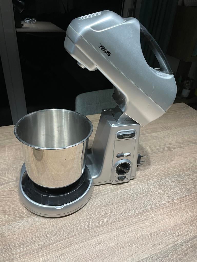 Princess Keukenmachine met 2 kommen, Witgoed en Apparatuur, Keukenmixers, Gebruikt, Ophalen of Verzenden, Vaatwasserbestendig