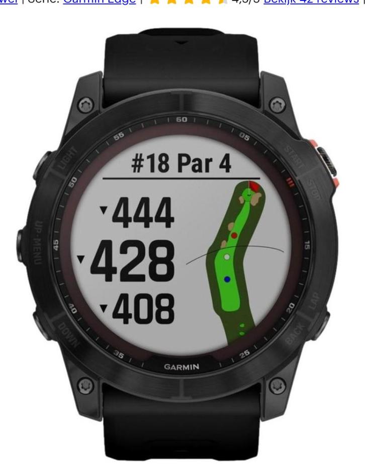 Garmin, Sieraden, Tassen en Uiterlijk, Smartwatches, Zo goed als nieuw, Android, Zwart, Afstand, Calorieverbanding, Conditie, GPS