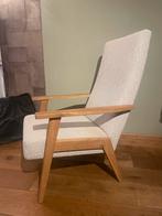 Cloak Stijlvolle fauteuil met eiken frame (beige), Ophalen, 75 tot 100 cm, Scandinavisch strak en tijdloos, Zo goed als nieuw