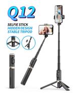 Q12 draadloze bluetooth selfie stick / statief / tripod, Telecommunicatie, Mobiele telefoons | Toebehoren en Onderdelen, Ophalen of Verzenden