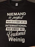 International t-shirt, Kleding | Heren, T-shirts, Nieuw, Ophalen of Verzenden, Zwart