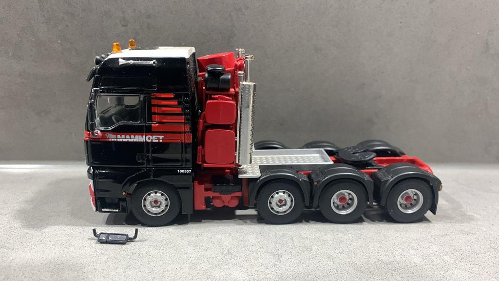 WSI MAN mammoet 8x4, Hobby en Vrije tijd, Modelauto's | 1:50, Ophalen of Verzenden, Zo goed als nieuw, Bus of Vrachtwagen, Wsi
