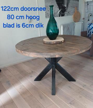 mooie gave eettafel 122x80x6