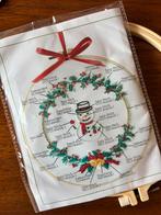 Borduurpakket kerst inclusief alle materialen, Ophalen of Verzenden, Nieuw, Handborduren, Borduurpakket