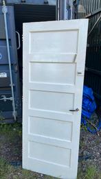 Paneeldeur, 5-vaks grenen deur, Gebruikt, 80 tot 100 cm, Binnendeur, Ophalen of Verzenden