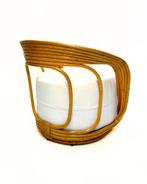 Rattan chair inspired by Eva Armchair (Giovanni Travasa), Huis en Inrichting, Ibiza / boho, Wit, N/A, Riet of Rotan