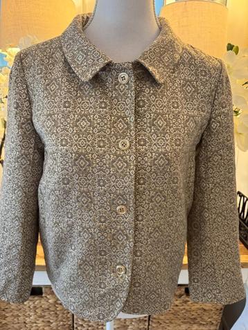 Chique, glanzend, Goud-beige jasje Max Mara 36-38/M, ZGAN. beschikbaar voor biedingen