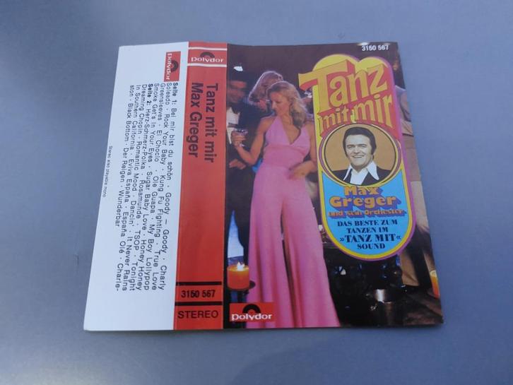 MAX GREGER - TANZ MIT MIR (POTPOURRI) (CASSETTEBANDJE), Cd's en Dvd's, Cassettebandjes, Zo goed als nieuw, Origineel, Overige genres