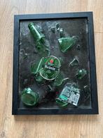 Schilderij met gebroken glas en Heineken, Ophalen of Verzenden