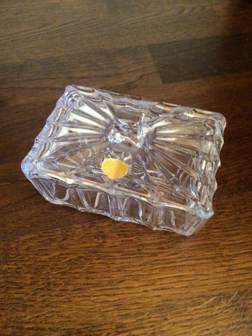 Duitse vintage Kristallen Botervloot BMFN / Loodkristal, Antiek en Kunst, Antiek | Glas en Kristal, Ophalen of Verzenden