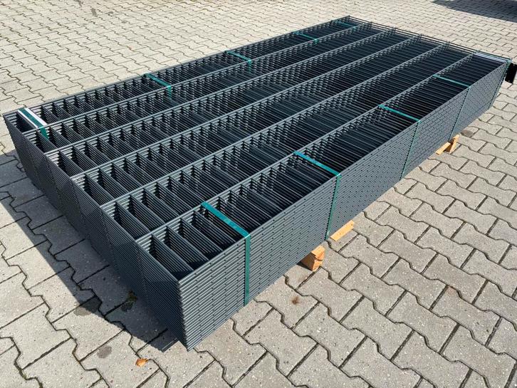 17.5 meter dubbelstaafmat hekwerk, hoogte 120 centimeter!, Tuin en Terras, Tuinhekken en Hekwerk, Zo goed als nieuw, Dubbelstaafmat hekwerk