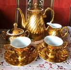 22k Goud gemerkt oud mokka servies set theeservies antiek, Antiek en Kunst, Ophalen of Verzenden