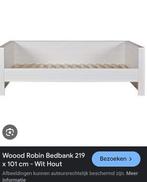 Bed merk woood, Huis en Inrichting, Slaapkamer | Bedden, Ophalen, Eenpersoons, Zo goed als nieuw, 200 cm