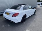 Mercedes-Benz C-Klasse 180 AMG Sport Edition Leer, Clima, Pa, Auto's, Automaat, 65 €/maand, Wit, Bedrijf