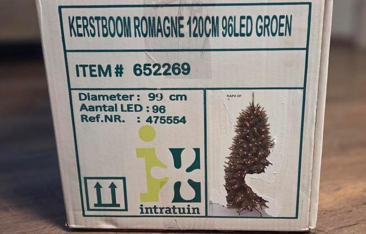 KUNST KERSTBOOM H120 x Ø99 CM., Diversen, Kerst, Zo goed als nieuw, Ophalen