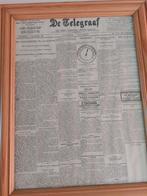 Oude kranten print in lijst NIEUW, Huis en Inrichting, Woonaccessoires | Lijsten, Minder dan 50 cm, Nieuw, Hout, Ophalen