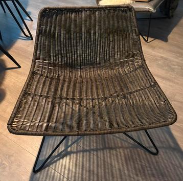 Woood Otis Fauteuil - Bruin Rotan beschikbaar voor biedingen