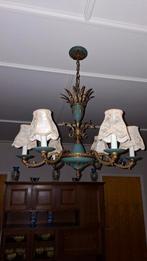 Vintage kroonluchter met 6 armen, Ophalen, Gebruikt, Metaal, Vintage