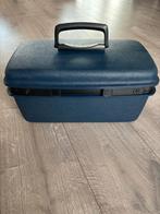 Blauwe Royal Traveller Beautycase met Slot, Sieraden, Tassen en Uiterlijk, Beautycases, Gebruikt, Blauw, Ophalen of Verzenden