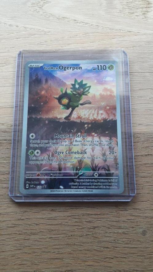 Teal Mask Ogerpon #123 Pokemon Promo, Hobby en Vrije tijd, Verzamelkaartspellen | Pokémon, Nieuw, Losse kaart, Ophalen of Verzenden