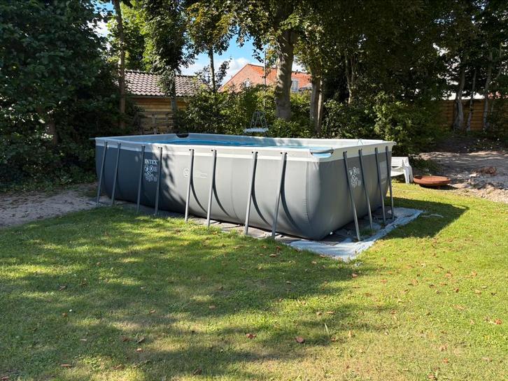 Intex zwembad 549 x 274 x132 filter, warmtepomp , stofzuiger, Tuin en Terras, Zwembaden, Zo goed als nieuw, Opzetzwembad, 120 cm of meer