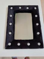 Zwarte spiegel met glimmende steentjes 30cm x 40cm, Minder dan 100 cm, Minder dan 50 cm, Rechthoekig, Ophalen of Verzenden
