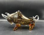 Stier van glas., Antiek en Kunst, Kunst | Beelden en Houtsnijwerken, Ophalen