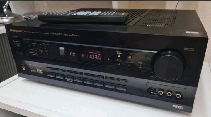 Pioneer home cinema receiver vsx-808rds + nieuwe remote, Audio, Tv en Foto, Home Cinema-sets, Gebruikt, 7.1-systeem, 70 watt of meer