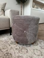 Riviera maison poef/voetenbankje, Ophalen, Zo goed als nieuw, Rond, Minder dan 50 cm