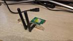 TP-Link pci WiFi kaart 2 antennes tl-wn88ind pci expeess, Computers en Software, Netwerkkaarten, Ophalen of Verzenden, Zo goed als nieuw