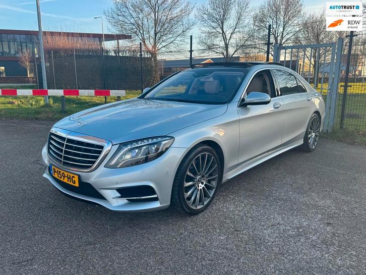 Mercedes-Benz S-klasse S500 Lang AMG-Styling Panodak 20inch, Auto's, Mercedes-Benz, Bedrijf, Te koop, S-Klasse, ABS, Achteruitrijcamera