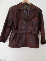 'Dames Rundleren jack maat 36/38 135€, Ophalen, Zo goed als nieuw, Maat 36 (S), Bruin
