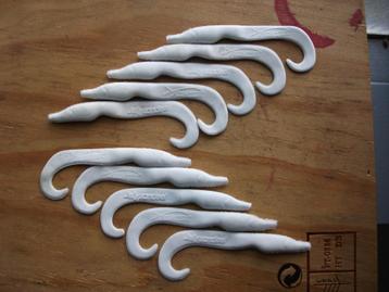 10 stuks Jelly Sandeel / roofvis shads / kunstaas shads  beschikbaar voor biedingen